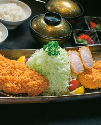 上級吉列豬扒伴豬柳定食(二人前) Twins Tonkatsu Set for 2 Deep-fried Premium Pork Loin and Pork Fillet